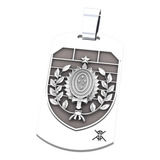Placa Dog Tag Exercito Personalizada Em Prata