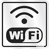 Placa Em Alumínio 15X15 Cm - Internet Wi Fi- SINALIZE- 120BC- Prata