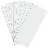 Placa Em Branco - Branco - 25 Cm De Altura- 10 Cm De Largura- Alumínio - Pacote Com 8 -9-84 X 10 Cm- Branco-8 Peças-