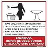 Placa Em Poliestireno 15X20 Cm Procedimento Feminino SINALIZE 220AG Branca