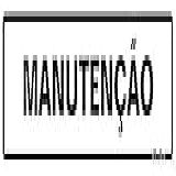 Placa Em Poliestireno 5X25 Cm Manutenção SINALIZE 200BZ Branca