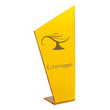 Placa Enfermagem Estatueta Símbolo Presente Troféu