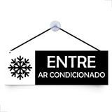 Placa Entre Ar Condicionado Para Porta C Ventosa E Cordinha