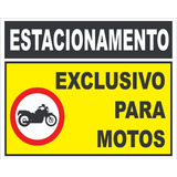 Placa Estacionamento Para Motos