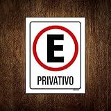 Placa Estacionamento Privativo 36x46