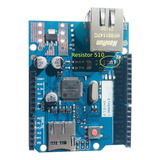 Placa Ethernet Shield W5100 Para Arduino Com Resistor 510