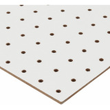 Placa Eucatex Perfurado 60 X 60cm 4 5mm Branco