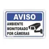 Placa Extra Grande Monitoramento Por Câmera Segurança 40x60