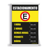 Placa Faixa Banner Estacionamento