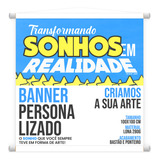 Placa Faixa Banner Personalizado 100x100 Cm