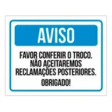 Placa Favor Conferir O