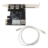 Placa Firewire Pci E 1x 1394 3 Portas Placa Captura