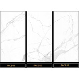 Placa Flexível Efeito Mármore Carrara 120x300  3 60m  