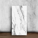Placa Flexível Revestimento Autocolante Efeito Marmore Branco 90x60cm Decoração De Paredes Para Sala Quarto E Escritório 1