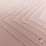Placa Folha Petg Cristal Transparente 1mm X 100cm X 50cm