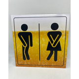 Placa Geek Banheiro Unissex
