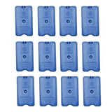 Placa Gelo x Gel Reutilizável 500ml Kit C 12 Unid 17x10x3cm
