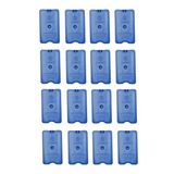 Placa Gelo x Gel Reutilizável 500ml Kit C 16 Unid 17x10x3cm