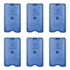 Placa Gelo x Gel Reutilizável 500ml Kit C  6 Unid 27x10x3cm