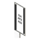 Placa Giratória 25x80cm Chapa Galvanizada Ledmaisled