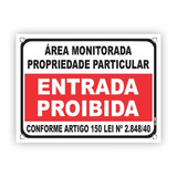 Placa Grande Propriedade Particular