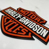 Placa Harley Davidson 70cm Pvc Altorelevo Pintura Automotiva