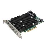 Placa HBA Controladora LSI 9300 16i SAS Porta SAS PCIe 3 0 De 12 Gbps 16 SATA Placa Controladora RAID PCIe 8X HBA Com Suporte Para Até 1024 Dispositivos SATA Não RAID SAS