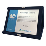 Placa Homenagem formatura Aço Inox Estojo De Veludo 20x15