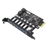 Placa Hub Pci Com 7 Portas Usb 3 2 Pci X Usb Tishri