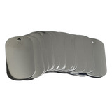Placa Identificação Em Inox 5x2 8cm Lote 100und