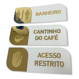 Placa Identificação Sinalização 3d Porta Personalizada 1unid