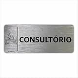 Placa Indicação Setor Portas Consultório Feminino 8x20cm