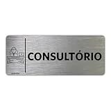 Placa Indicação Setor Portas Consultório Masculino 8x20cm