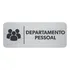 Placa Indicação Setor Portas Departamento Pessoal 8x20cm