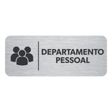 Placa Indicacao Setor Portas