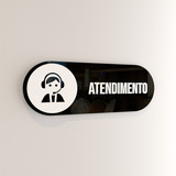 Placa Indicativa Atendimento Escritorio