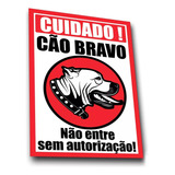 Placa Indicativa Cuidado Com