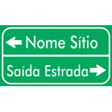 Placa Indicativa Rua Setas