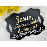 Placa Jesus Nosso Convidado