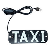 Placa Led Escrita Taxi