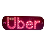 Placa Letreiro Led Luminoso Usb Motorista Aplicativo Taxi