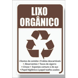 Placa Lixo Organico 20x30