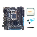 Placa mãe De Computador H110 cpu G3900 cabo Sata graxa Térmi