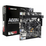 Placa Mãe Mb Biostar A68n 2100k Proc Amd E1-6010 Dual Core