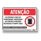 Placa Manter Porta Condominio