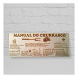 Placa Manual Do Churrasco Churrasqueira Decoração