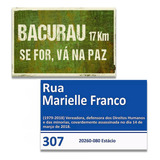 Placa Marielle Bacurau Madeira Mdf Kit Quadros Decorativos