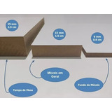 Placa Mdf 15 Mm Branco Cortado Sob Medida M2