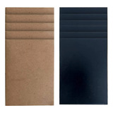 Placa Mdf Preto 15x21 3mm A5 20 Und Decoração Reparos