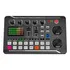 Placa Mesa Som Interface Interativa Portátil Para Efeito Sonoro Interface Áudio Digital Mixer Dj Live Podcast Streaming Bluetooth Bateria Recarregável